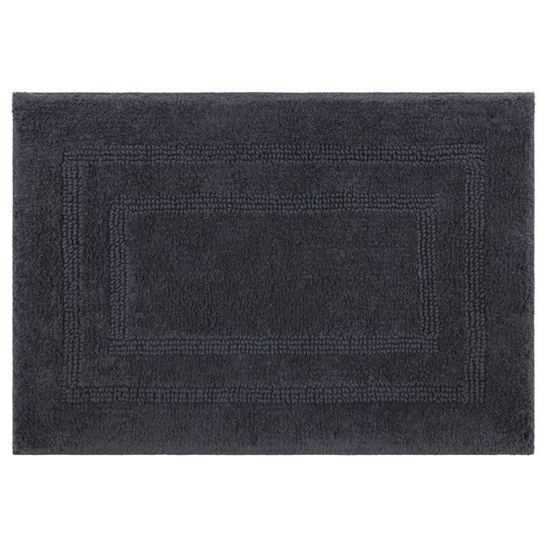 Tapis de bain lavable à la machine Kail, L 17 po x L 24 po, Gris anthracite