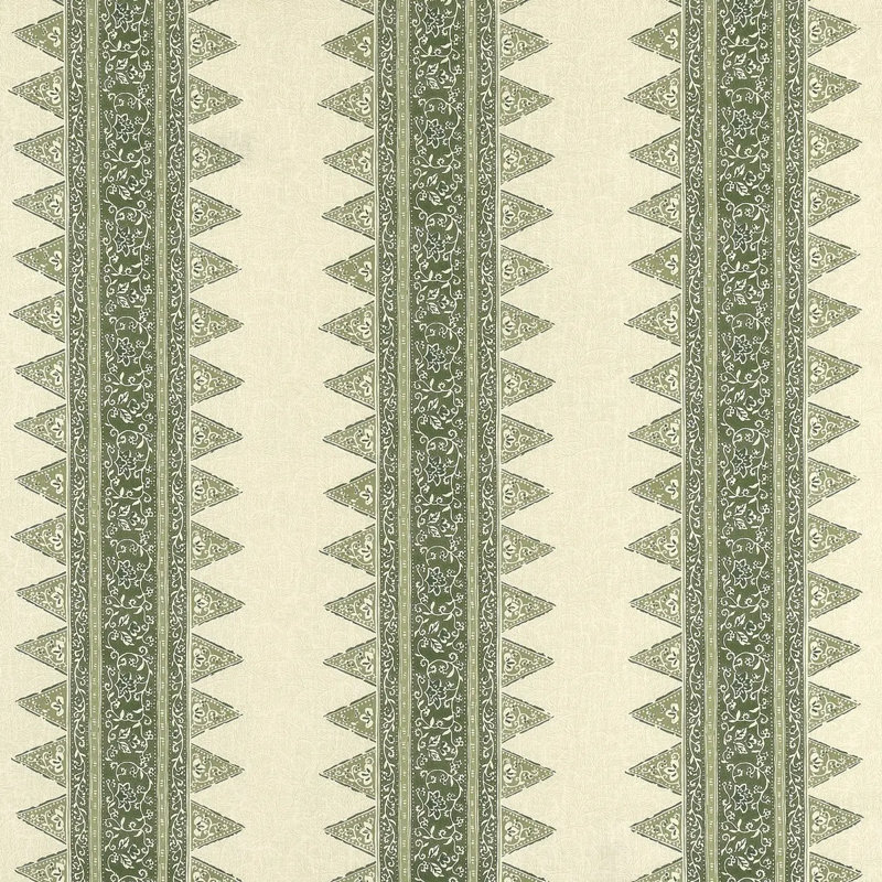 Schumacher x Mark D. Sikes Foxglove Indoor/Outdoor Fabric, Leaf Green