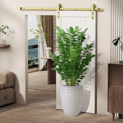 Pot de fleurs en céramique, jardinière moderne pour patio, jardin, rebord de fenêtre - blanc lait