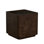 Summit Ash Burl Square Pedestal Side Table - Dusk, 24 In. W X 24 In. H