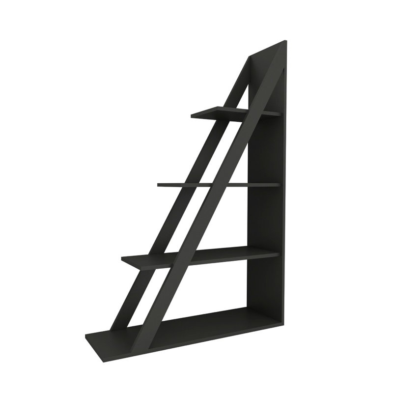 Bookcase, Anthracite, (4 Shelves) 59.1" H x 39.4" W x 11.6" D