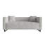 Ensemble de salon 3 pièces Mid-Century moderne en velours gris clair-1875958953