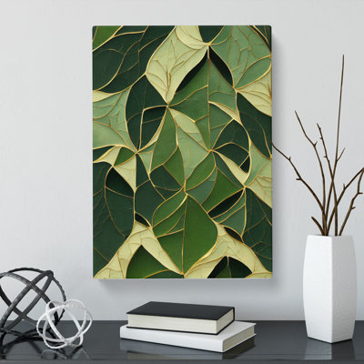 Ivy Leaf Mosaic - Wrapped Canvas