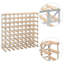 Allport 42 Bottle Wall Mounted Wine Bottle Rack in Beige-1746115822