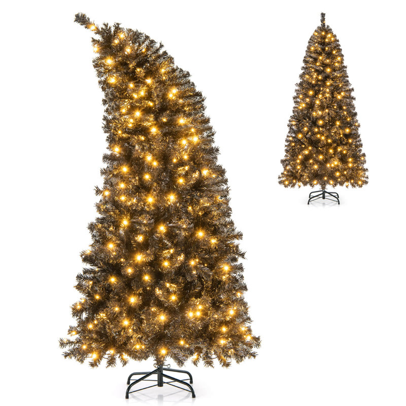 The Holiday Aisle® 6 Ft Artificial Halloween Tree With Bendable Top Section 726 Branch Tips 260 Lights