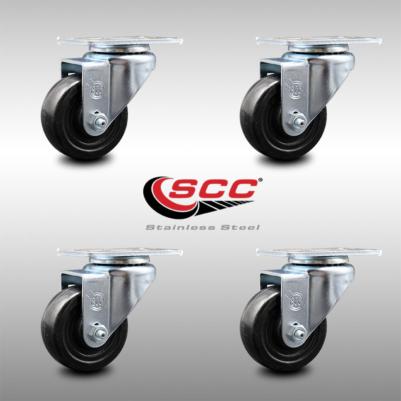 Ensemble de roulettes en acier inoxydable SS