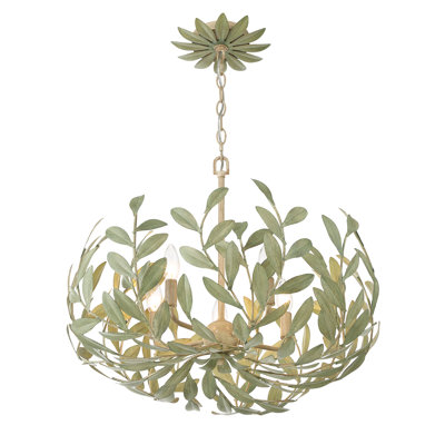 Maniteau 5 Light Champagne Green Tea Chandelier