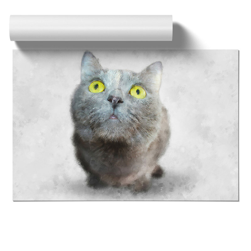 British Shorthair Cat Vol.4 - No Frame Print, 42cm H x 59cm W x 0.1cm D