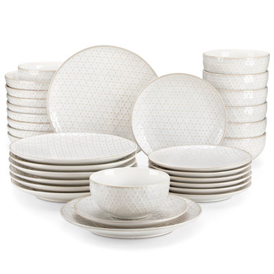 Rigaud 32 Piece Stoneware Dinnerware Set - Service for 8