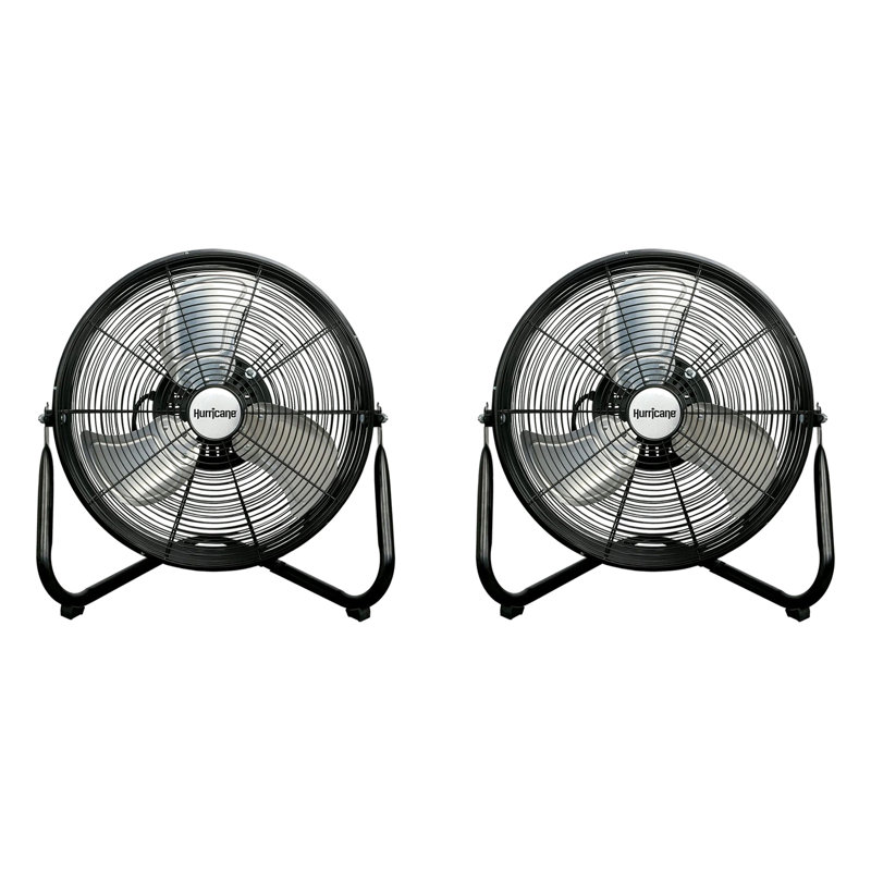 Ventilateur oscillant / debout Hurricane, H 4,9 po x l 18,5 po x P 23 po, Blanc