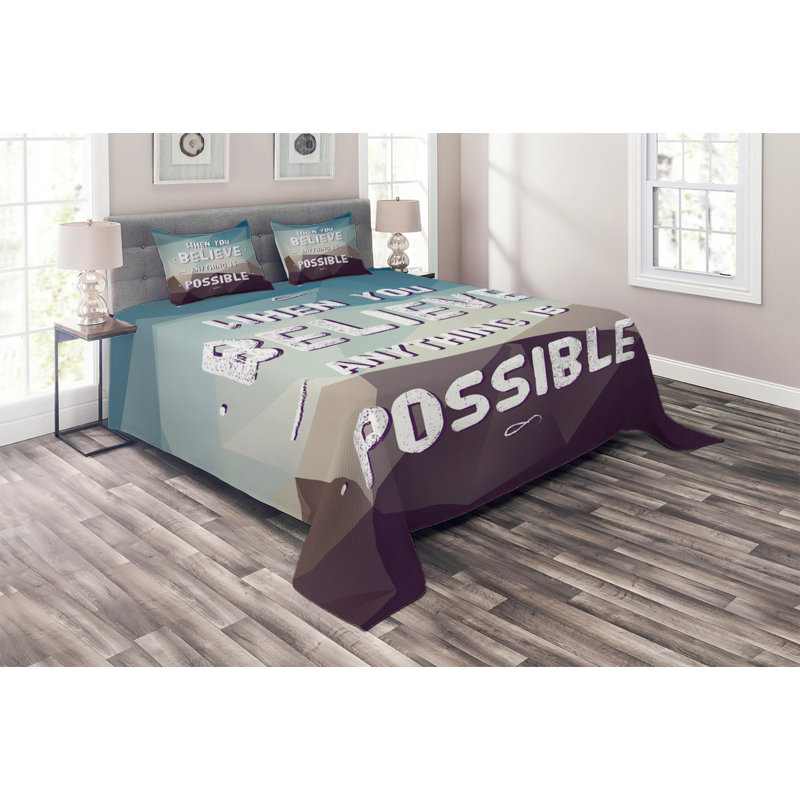 Modern & Contemporary Polyester Coverlet, King Bedspread + 2 Shams