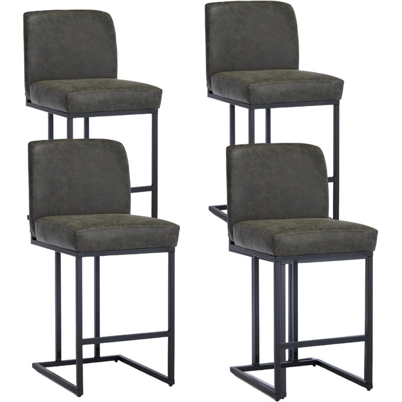 Counter Stool with Metal Frame