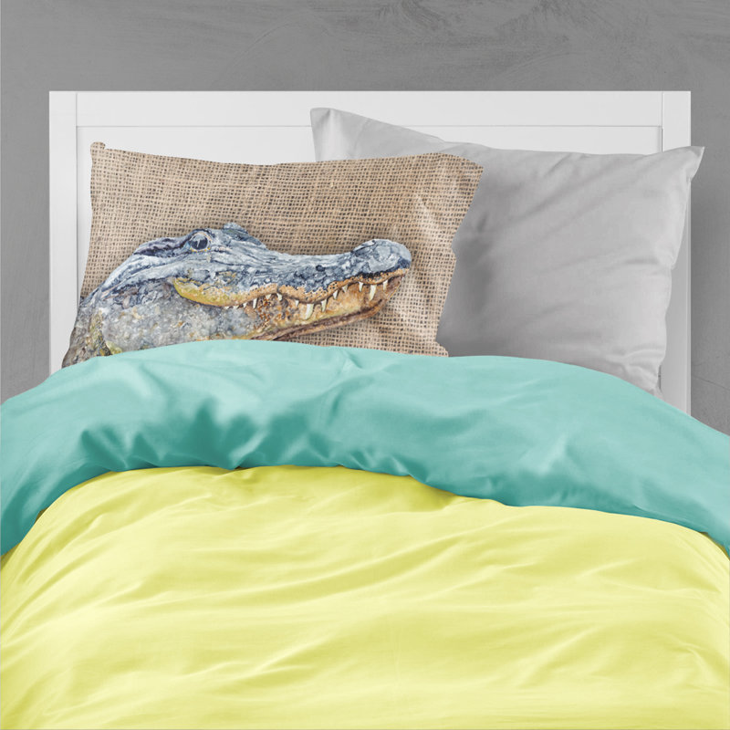 Housse de coussin en alligator