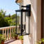 Lampe d'extérieur 3 lumières en verre transparent noir-126400121-128502762