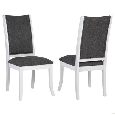 Tyler Pearl White Upholstered Dining Side Chair (Set Of 2)