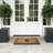 Monogram Natural Coir & Rubber Door Mat with Geometric Border — Heavy-Duty, Dirt-Trapping, Non-Slip Outdoor Entry Mat-414025820-414025808
