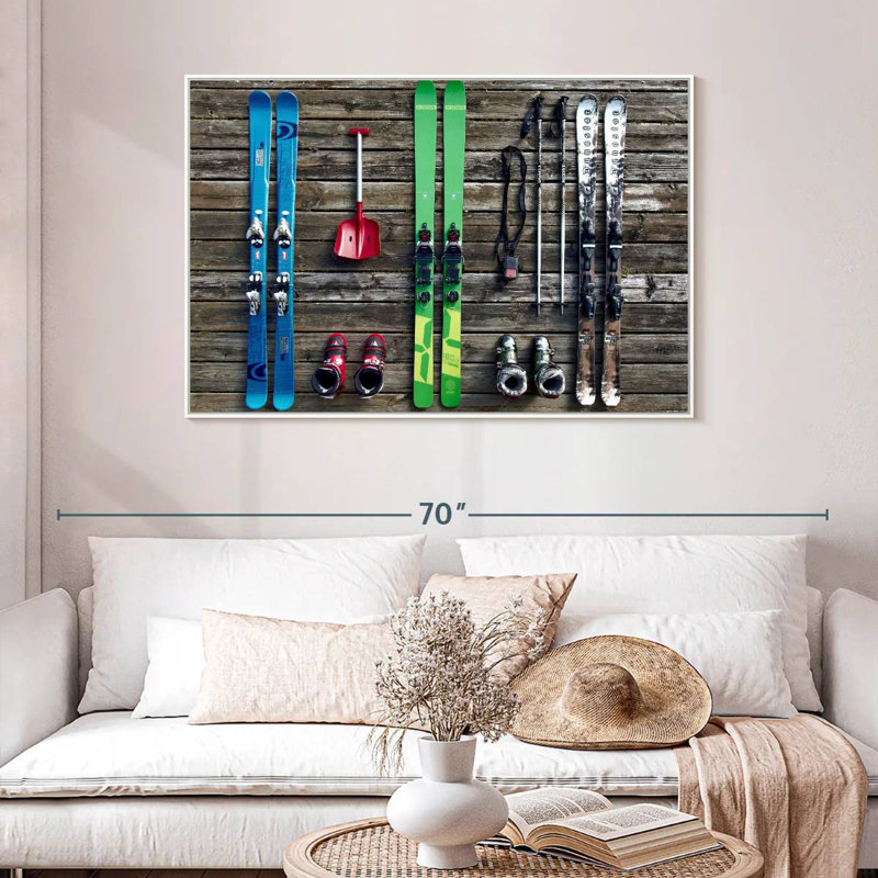 Équipement de ski, Cadre flottant blanc, 46 po x 31 po