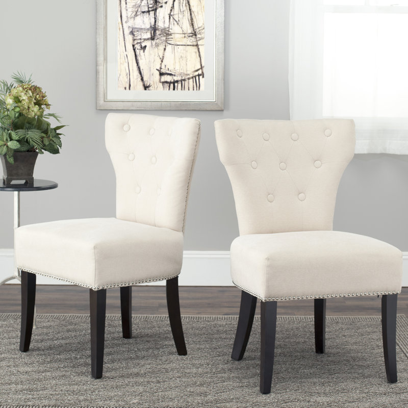 Ensemble de 2 chaises d'appoint en argent