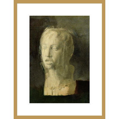 Étude de la tête d'un jeune chanteur d'après Della Robbia par Edgar Degas, impression giclée encadrée
