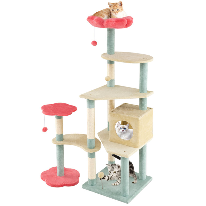 Arbre à chat avec poteau à griffes en sisal Cozy Condo