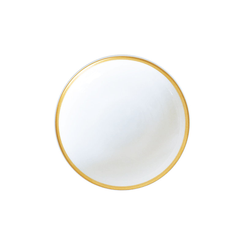 Golden Edge Bone China Appetizer Plate