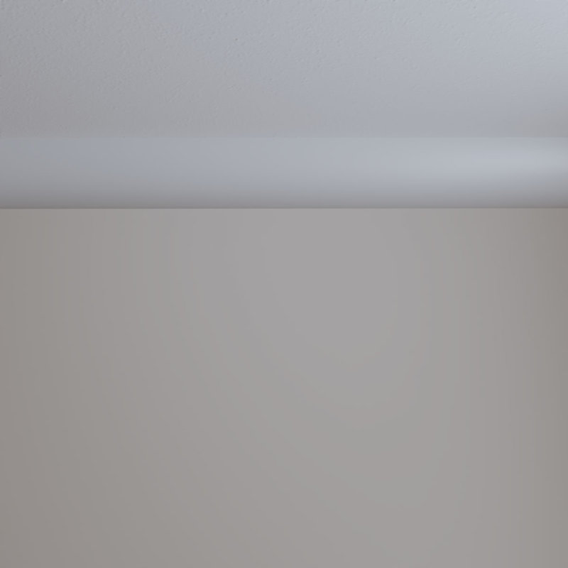 Primed White Polyurethane Geometric Crown Moulding Sample