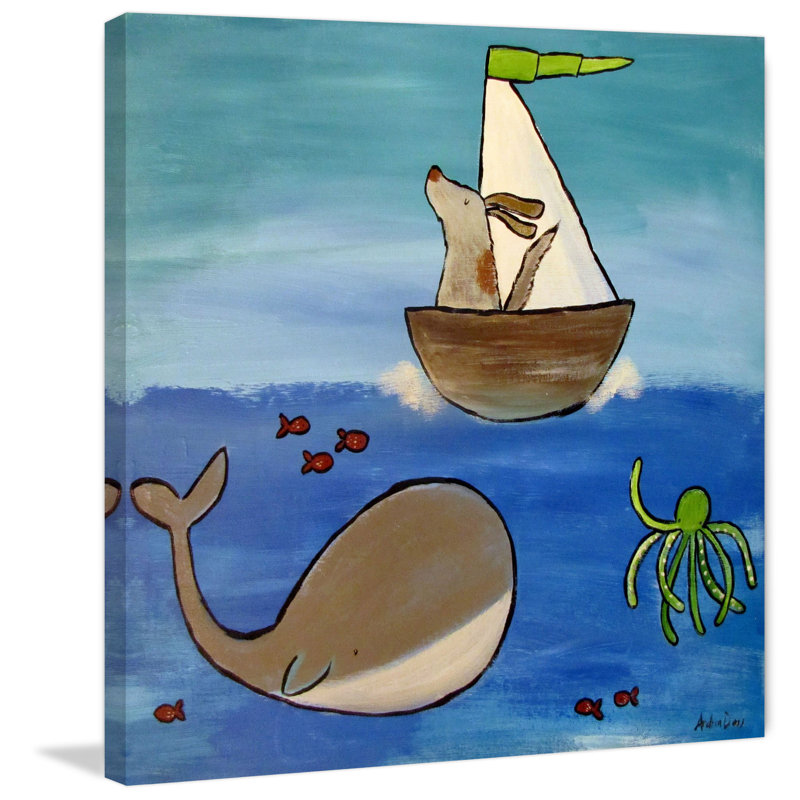 « adventure await » par andrea doss, reproduction d’art sur toile tendue, H 24 po x l 24 po x P 1,5 po
