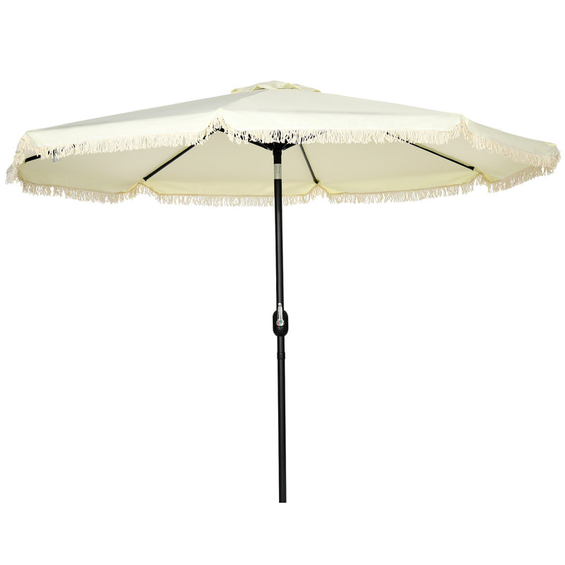 Parasol Jaylianie, Crème / blanc
