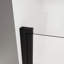 Porte de douche pivotante semi-sans cadre 34 "x 72", verre trempé 1/4 ", largeur réglable, installation réversible, noir mat