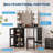 Corner Vanity Desk with LED Lighted Mirror Charging Station and Storage Cabinet with Stool for Bedroom-860615956