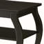 Table d'appoint carrée 18 po avec tablettes de rangement ouvertes à 3 niveaux, table de bout à pieds courbés pour le salon, table de chevet traditionnelle-1504296136-1593668336