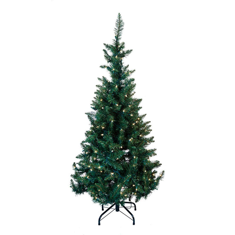 54' H Lighted Artificial Pine Christmas Tree