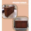 Commode d'appoint en bois massif brun standard