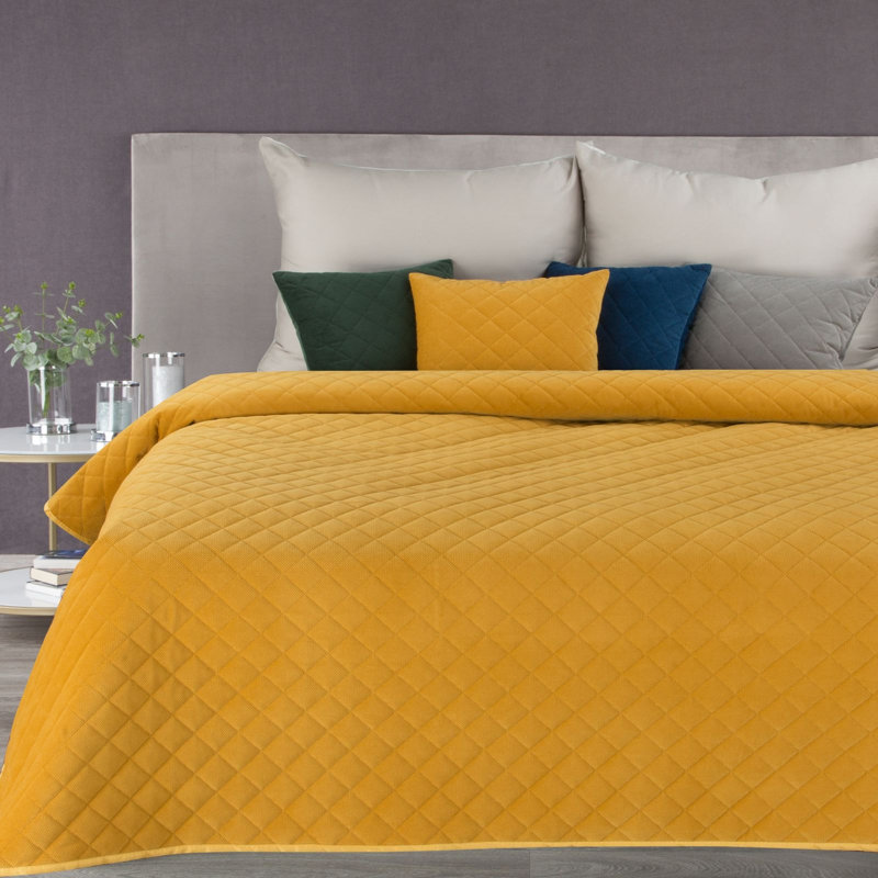 Brambly Cottage Hisham Geometric Shapes Bedspread, W170 x L210cm, White