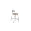 Tabouret de comptoir Khylia - noir graphite avec cuir écologique graphite-299491148