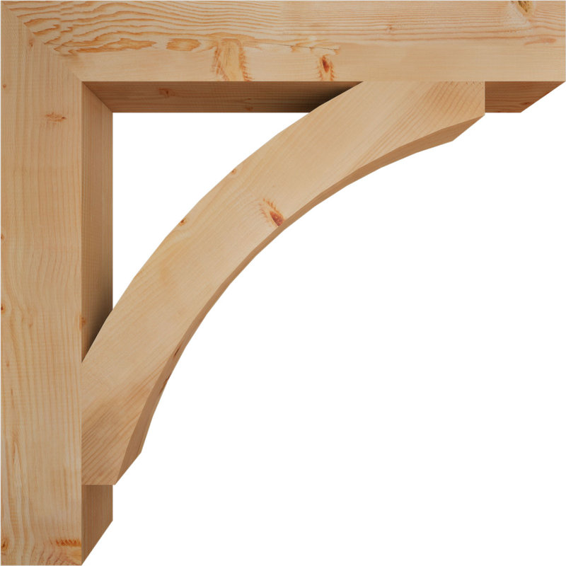 Support de bloc lisse Thorton, l 5 5 po x P 42 po x H 42 po Thorton, H 42 po x l 6 po x P 42 po, Douglas (lisse)