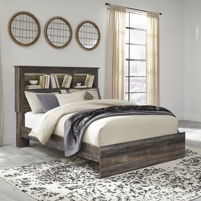 Lit standard avec rangement bas Drystan, Grand