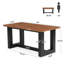 Bureau en bois massif de 63 pouces