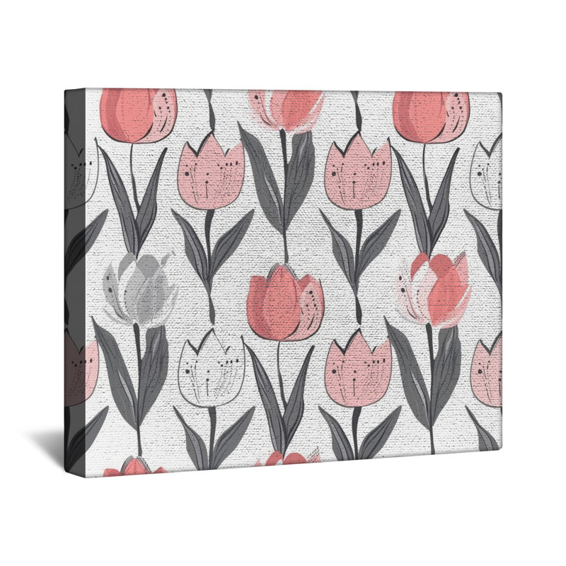 «Tulip Canvas Gallery Wrap», décoration murale florale en plusieurs tailles, 20 po x 24 po
