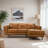Chase Genuine Leather Sectional Right Facing