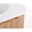 Meuble-lavabo mural de 24 po avec lavabo au design incurvé, finition en bois texturé ondulé, marbre de culture intégré intégré, meuble-lavabo flottant moderne pré-assemblé avec tiroir à fermeture en douceur-2045496842