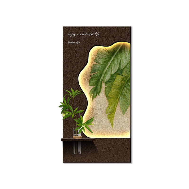 Art mural café, H 31,5 po x l 15,75 po x P 1,97 po