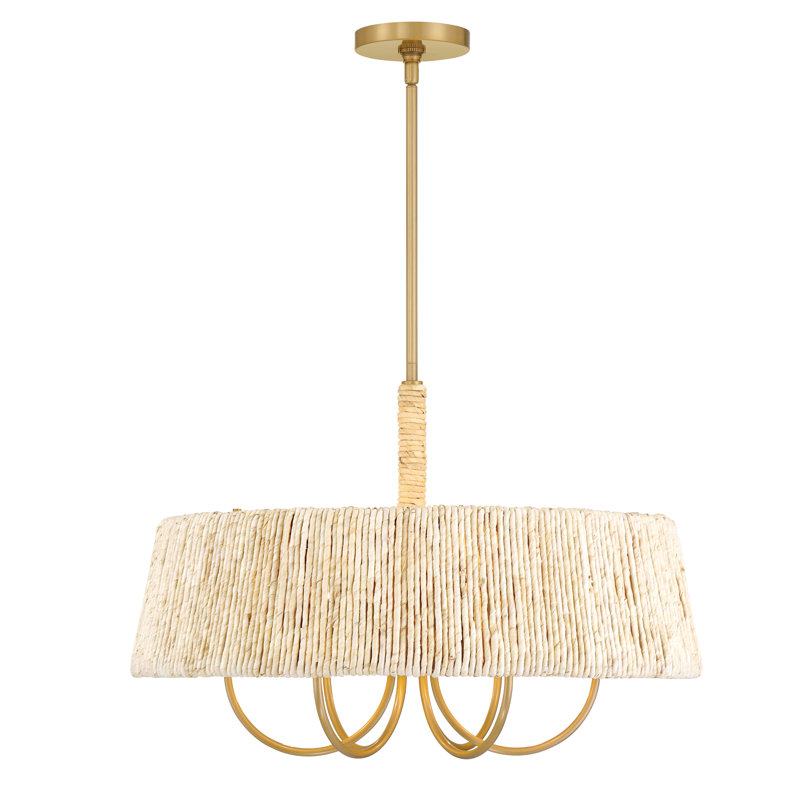 SUSPENSION À 6 LUMIÈRES, H 16,25 po x l 24 po