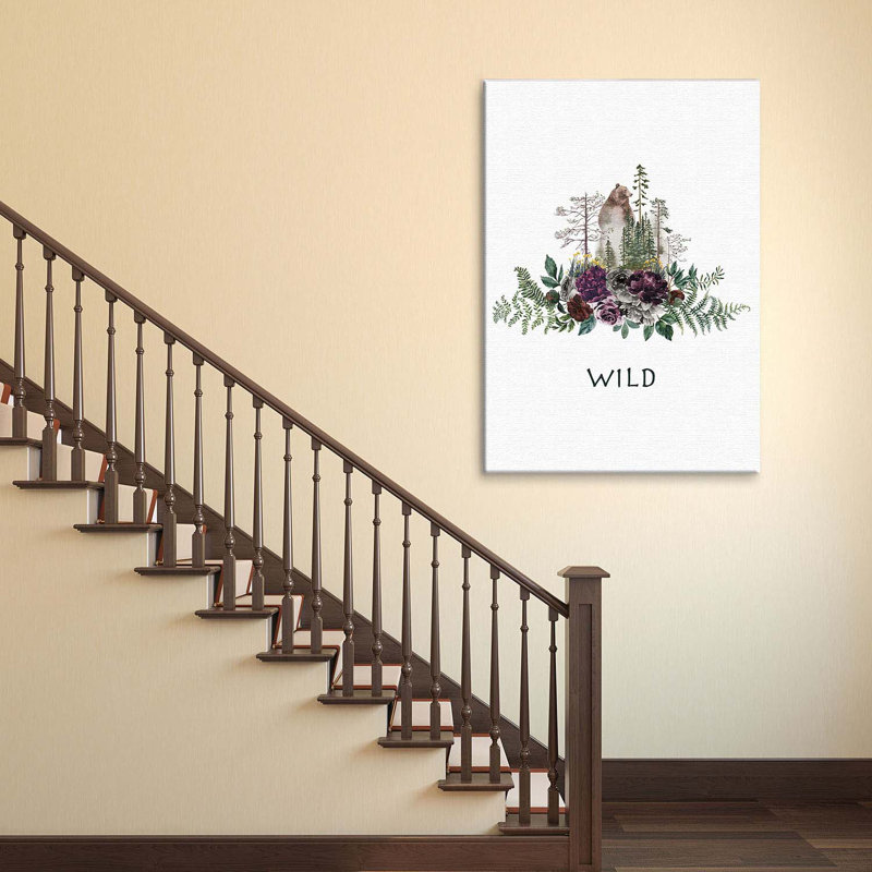 Wild Bear - Print on Canvas, 100cm H x 150cm W x 2cm D