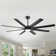 Sehjal 72 in. Matte Black Ceiling Fan with Remote, LED Light Kit and 8 Reversible Blades