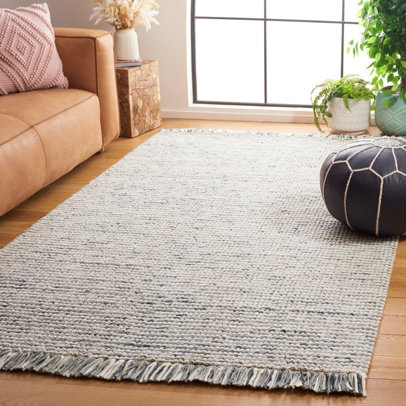 Tapis en laine / coton Bouzoun, Rectangle de 5 pi x 8 pi