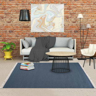Wabbaseka Solid Colour Hand Woven Area Rug