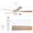 52-in 5-blade Reversible Ceiling Fan With Led Light And Remote Control-1458941077-1458941076