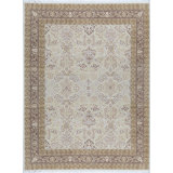 Hand-Knotted High-Quality Cream Area Rug