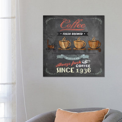 Coffee Board II by Drako Fontaine - Wrapped Canvas Print